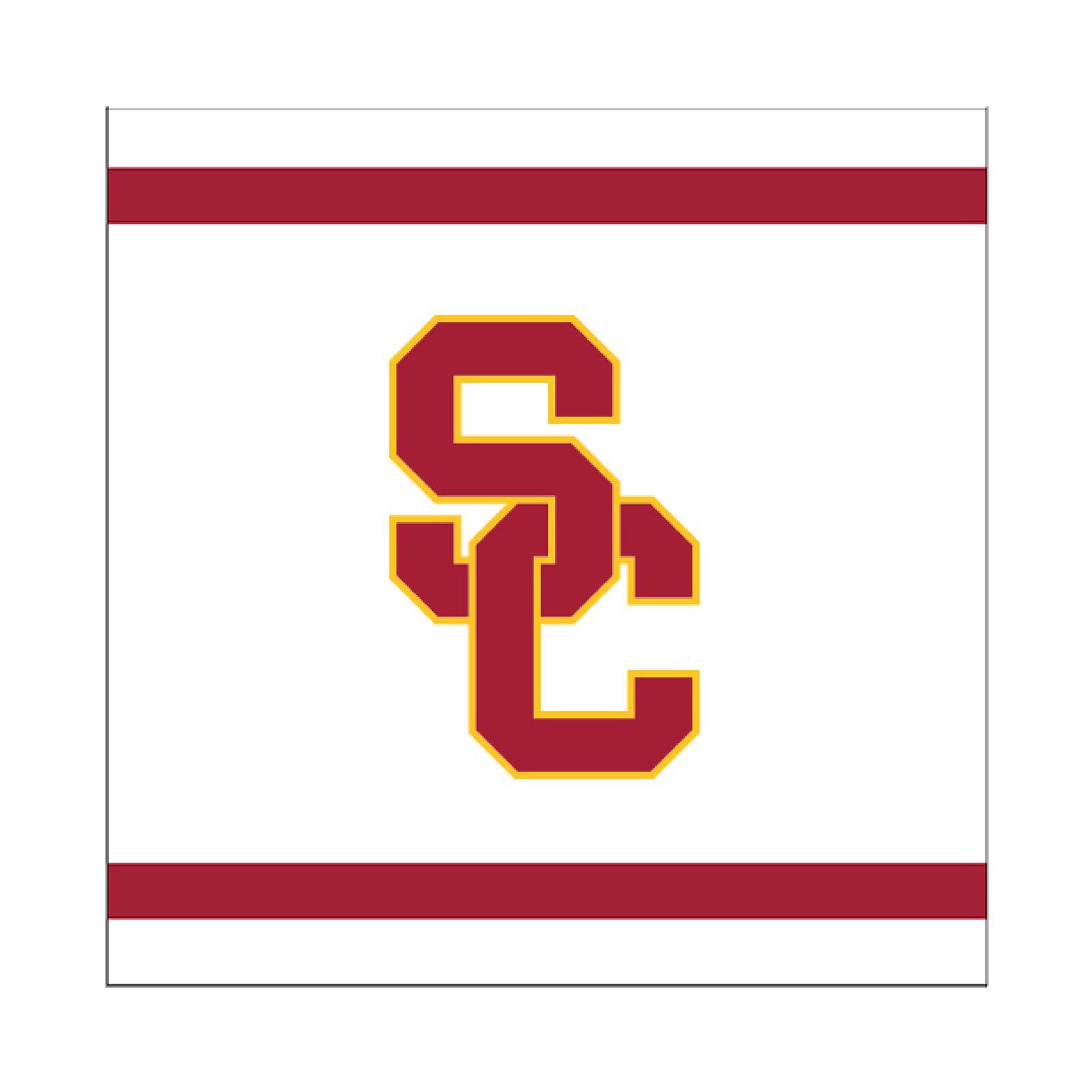 USC Trojans SC Interlock Beverage Napkin 1